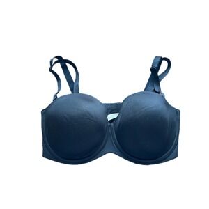 Cacique Black Full Coverage Underwire Strapless Convertible Bra 40DDD